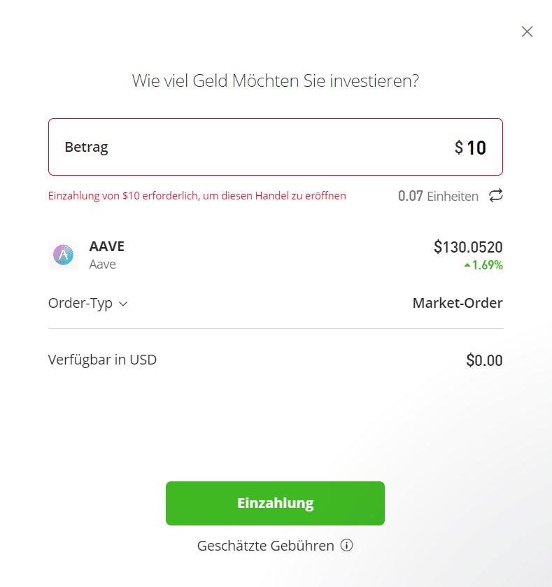 Aave kaufen eToro